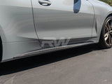 RW Carbon BMW G22/G23 Carbon Fiber Side Skirt Extensions by RW Carbon bmwg2202