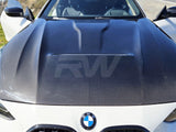 RW Carbon BMW G22 G23 4-Series Carbon Fiber Hood by RW Carbon bmwg2208
