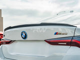 RW Carbon BMW G26 4-Series / i4 Carbon Fiber DTM Trunk Spoiler by RW Carbon