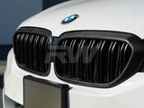 RW Carbon BMW G30 Dual Slat Carbon Fiber Grilles by RW Carbon bmwg30021