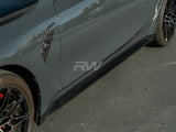 RW Carbon OEM Style Carbon Fiber Side Skirts - BMW G80 M3 by RW Carbon BMWG80020