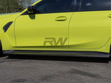RW Carbon 3D Style Carbon Fiber Side Skirts - BMW G80 M3 by RW Carbon BMWG80024
