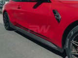 RW Carbon BMW G82/G83 M4 Performance Style CF Side Skirt Extensions by RW Carbon bmwg8201