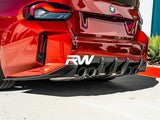 RW Carbon BMW G87 M2 RWS Carbon Fiber 3 Piece Rear Diffuser by RW Carbon bmwg8708