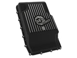 aFe 17-24 Ford F-150 10R60/10R80 Pro Series Rear Transmission Pan Black w/ Machined Fins by AFE 46-71330B