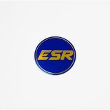 ESR Wheels SR08 Silver Caps by ESR Wheels SR08LOGO-BLU-GLD-S