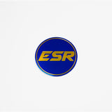 ESR Wheels Gold / Blue ESR Wheels SR08 Black Caps SR08LOGO-BLU-GLD-B