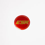 ESR Wheels Gold / Red ESR Wheels SR08 Black Caps SR08LOGO-RED-GLD-B