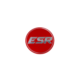 ESR Wheels Caps SR Version 1 by ESR Wheels CAPSV1-RED-SLV