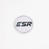 ESR Wheels Black / White ESR Wheels SR08 Black Caps SR08LOGO-WHT-BLK-B