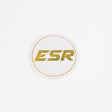 ESR Wheels Gold / White ESR Wheels SR08 Black Caps SR08LOGO-WHT-GLD-B