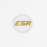 ESR Wheels SR08 Silver Caps by ESR Wheels SR08LOGO-WHT-GLD-S