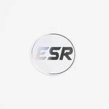 ESR Wheels White & Silver ESR Wheels Caps SR Version 1 CAPSV1-WHT-SLV