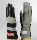 RaceQuip Black 1-Layer SFI-1 Glove by RaceQuip