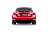 Akrapovic 17-19 Alfa Romeo Giulia Quadrifoglio Evolution Line Cat Back (Titanium) w/Link Pipes by Akrapovic S-AR/TI/1H-E