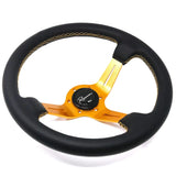 Renown Leather Renown Chicane Steering Wheel Gold / Gold ChiGL
