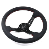 Renown Alcantara Suede Renown Chicane Steering Wheel Rosso / Red ChiRS