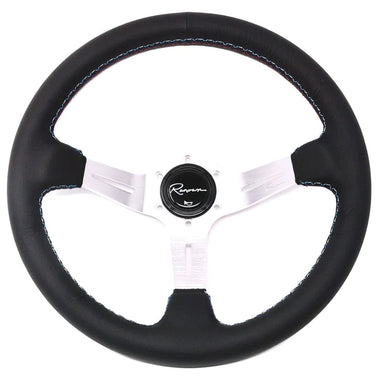 Renown Leather Renown Chicane Steering Wheel Silver Motorsport / Tricolor ChiSLM