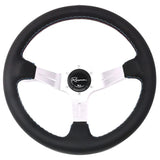 Renown Leather Renown Chicane Steering Wheel Silver Motorsport / Tricolor ChiSLM