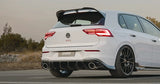 Zaero Design VW Golf R & Golf GTI Clubsport Mk8 EVO-1 Gloss Black Rear Spoiler by Zaero Design ZA-GOLF-8-CS-R-TL