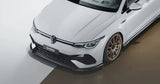 Zaero Design VW Golf R Mk8 EVO-1 Gloss Black Front Splitter by Zaero Design ZA-GOLF-8-R-FS
