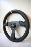 Renown Leather / Yellow Centerline Renown Clubsport Steering Wheel Dark Competition / Black CSDLC