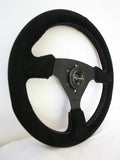 Renown Alcantara Suede Renown Clubsport Steering Wheel Motorsport / Tricolor CSMS