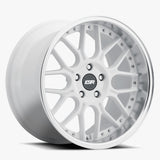 ESR CS18 18" 5x115 (Custom Drill) Gloss White w/ Machined Lip by ESR Wheels