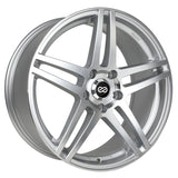 Enkei Wheels RSF5 18" 5x100 Silver Machined by Enkei 479-880-8040SM
