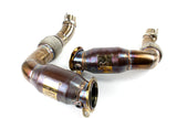 Evolution Raceworks Primary Catted Downpipe (Brushed Finish) - BMW 2024+ M60i / X5 / X6 / X7 by Evolution Racewerks BM-EXH033SCAT-PRIM