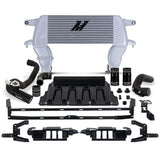 Mishimoto High-mount Intercooler Kit, 2021+ Ford Bronco 2.3L, Silver Core, Black Pipes