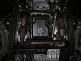 aFe 17-24 Ford F-150 10R60/10R80 Pro Series Rear Transmission Pan Black w/ Machined Fins by AFE 46-71330B