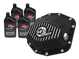 aFe POWER 21-22 Ram1500 TRX Hemi V8 6.2L PRO Series Rear Diff Cover Black w/Machined Fins & Gear Oil by AFE 46-71281B