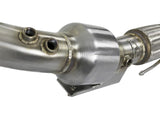 aFe Twisted Steel 3in. 304 SS Catted Series Downpipe 16-18 Ford Focus RS I4-2.3L (t) by AFE 48-33024-HC