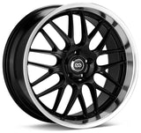 Enkei Wheels Lusso 18" 5x120 Black w/ Machined Lip by Enkei 469-880-1240BK
