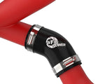 aFe Bladerunner 2-1/4 IN Aluminum Hot Charge Pipe Black 20-23 Ford Explorer/Explorer ST - Red by AFE 46-20658-R