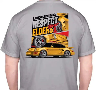 UroTuning "Respect Your Elders" Porsche 964 911 T-Shirt by UroTuning Swag