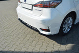 CENTRAL REAR SPLITTER LEXUS CT MK1 FACELIFT (WITHOUT VERTICAL BARS) by LEXUS LE-CT-1F-H-RD1G
