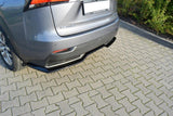 CENTRAL REAR SPLITTER LEXUS NX MK1 H (WITHOUT VERTICAL BARS) by LEXUS LE-NX-1-H-RD1G