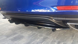 Maxton Design Central Rear Splitter (With Vertical Bars) Lexus Rc by Maxton Design LE-RC-1-RD1+RD2G