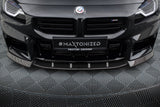 Maxton Design Carbon Fiber Front Splitter V.2 BMW M2 G87 by Maxton Design CF-BM-M2-G87-FD3-245-P
