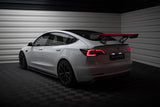 Maxton Design Carbon Spoiler + Led Tesla Model 3 by Maxton Design CF-TE-MODEL3-1-245-P+LED