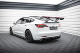 Maxton Design Carbon Spoiler + Led Tesla Model 3 by Maxton Design CF-TE-MODEL3-1-245-P+LED
