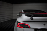 Maxton Design Carbon Spoiler + Led Tesla Model 3 by Maxton Design CF-TE-MODEL3-1-245-P+LED