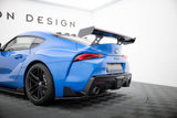 Maxton Design Carbon Spoiler With External Brackets Uprights + Led Toyota Supra Mk5 by Maxton Design CF-TO-SU-5-WING5-EXT-245-P+LED