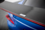 Maxton Design Carbon Spoiler With External Brackets Uprights + Led Toyota Supra Mk5 by Maxton Design CF-TO-SU-5-WING5-EXT-245-P+LED