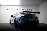 Maxton Design Carbon Spoiler With External Brackets Uprights + Led Toyota Supra Mk5 by Maxton Design CF-TO-SU-5-WING5-EXT-245-P+LED