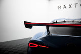 Maxton Design Carbon Spoiler With External Brackets Uprights + Led Toyota Supra Mk5 by Maxton Design CF-TO-SU-5-WING5-EXT-245-P+LED