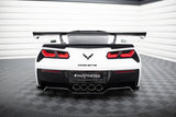 Carbon Spoiler With Internal Brackets Uprights Chevrolet Corvette Stingray / Grand Sport C7 by CHEVROLET CF-CH-CO-C7-WING5-INT-245-P