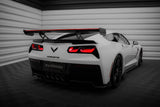 Carbon Spoiler With Internal Brackets Uprights + LED Chevrolet Corvette Stingray / Grand Sport C7 by CHEVROLET CF-CH-CO-C7-WING5-INT-245-P+LED